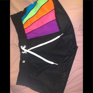 Rainbow board shorts